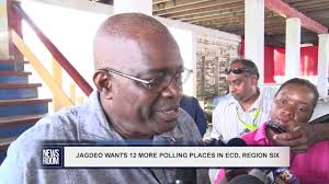 JAGDEO WANTS 12 MORE POLLING PLACES IN ECD, REGION SIX