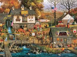 The most active jigsaw puzzle forum on the internet. Amazon Com Buffalo Games Charles Wysocki Olde Buck S County 1000 Piece Jigsaw Puzzle Toys Games