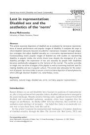 From the moment you walk through the door into the private, . Pdf Lost In Representation Disabled Sex And The Aesthetics Of The Norm