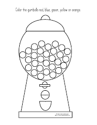 Could Use This For Summer Reading Color In A Gum Ball For Every 20 Minutes Your Read Different Colors Coul Bubble Gum Machine Learning Printables Do A Dot
