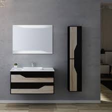 Les matériaux, revêtements et finitions du meuble vasque salle de bain. Meuble Vasque De Salle De Bain Scandinave Et Noir Meuble Vasque 1m Urbino