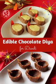Edible Chocolate Diya Recipe For Diwali Recipe Diwali Sweets Recipe Indian Dessert Recipes Sweets Recipes