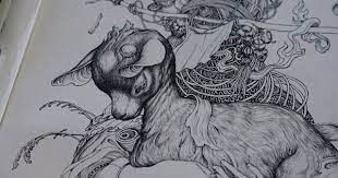 james jean sketch book ink illustrations drawing artwork