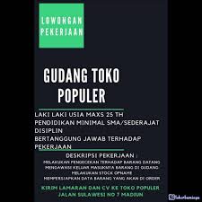 Sebelum aplikasi berjalan dan dapat berfungsi pada suatu komputer, maka. Loker Indomaret Ngawi Terbaru Cari Kerja