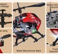 Amazon.com: Helicóptero de control remoto, S107H-E aeronave con retención  de altitud, una tecla de despegue y aterrizaje, 3.5 canales, estabilizador  ...