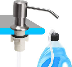 Discover savings on cookware & bakeware & more. Amazon Com Soap Dispenser For Kitchen Sink And Tube Kit Brushed Nickel 47 Tube Connects Directly To Soap Bottle No More Refills Kitchen Dining