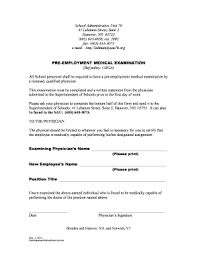 Medical check up is not deemed necessary by govt hopwever as an hr u do wanna conduct it to know if the employee is fit enuf to work or no. Pre Employment Medical Examination Form Pdf Fill Online Printable Fillable Blank Pdffiller