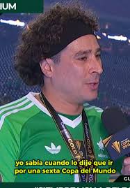 🥹 ¡Las palabras de Memo Ochoa tras ganar el título de Copa Oro en un nuevo  rol y su intacta ambición por jugar su sexta Copa del Mundo! 👀🇲🇽 📺  Recuerda que TODA la #CopaOro se vive en tu ...