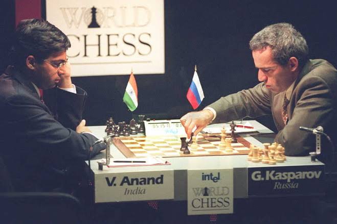 Image result for anand kasparov 1995"