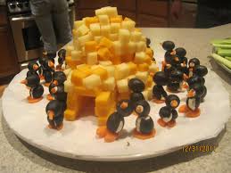 Appetizer Cheese Igloo And Olive Cream Cheese Carrot Penguin Christmas Food Finger Food Appetizers Christmas Appetizers