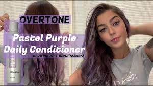 Apply overtone daily conditioner liberally to your hair and distribute it evenly. Pastel Purple Overtone Daily Conditioner Review Maintain Balayage Colour Brunette Youtube