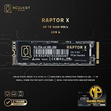 Ổ Cứng gắn trong SSD QUEST RAPTOR X 1TB 2.5 M.2 NVME 4.0 PCIe