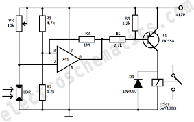 Electronics tutorial about the relay switch circuit and relay switching circuits used to control a the advantage of relays is that it takes a relatively small amount of power to operate the relay coil the previous npn transistor relay switch circuit is ideal for switching small loads such as led's and. Dark Activated Relay Circuit