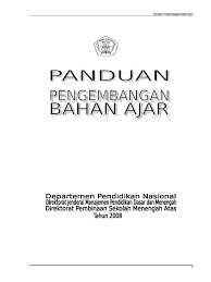 Unsur yang terlibat 26 e. Panduan Pengembangan Bahan Ajar