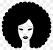 Vector Afro Silhouette