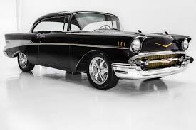 Metal surface chrome paint car maintenance iron cleaning powder a7h7 i1h7. 1957 Chevrolet Bel Air New Black Paint New Silver Black Interior 327 Auto Lots Of New Chrome