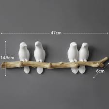 This bird and branch coat rack is proof that organization doesn't have to be boring. Bird On Branch Hook Decorative Wall Coat Hangers Resin Hook Etsy In 2021 Hanger Decor Bird Wall Decor Decor