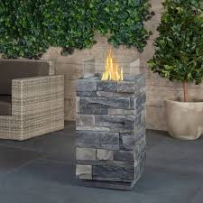The best gas fire pit came out to be the one we ever look for rather than picking woods. Ledgestone Fire Column Gray Real Flame Target Outdoor Fire Real Flame Fire Pit Materials
