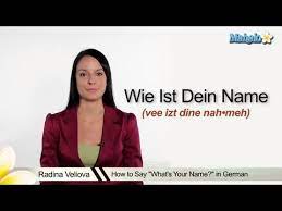 German terms of endearment, however, stem largely from the animal world. How To Say Whats Your Name In German Youtube