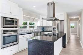 For example, in the event that you utilize black stone countertops in kitchen renovating there are boundless approaches to get innovative. White Kitchen Cabinets With Dark Countertops Designing Idea