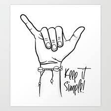 Browse our selection of simple art prints and find the perfect design for you—created by our community of independent artists. Keep It Simple Art Print By Urbanmantra Society6