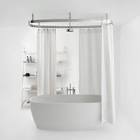 Freestanding tub curtain rod