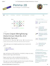 Maybe you would like to learn more about one of these? Cara Cepat Invers Matriks 3x3 Brainly