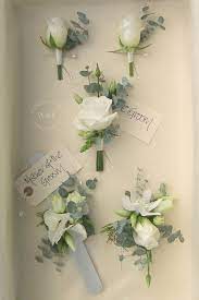 Use artificial silk flowers for any special occasions such as: Ooh So Pretty And Romantic Ivory Dusty Blue Grey And Sage Green Button Holes Wedding Flowers Wedding Bouquets Bridal Flowers