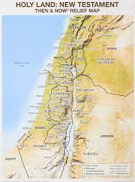 Wall Chart Holy Land Nt Relief Map Rose Publishing
