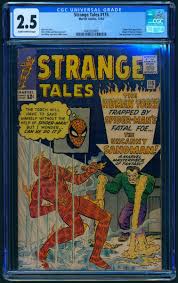 STRANGE TALES 115 1963 CGC 2.5 Human Torch Spider-Man Cover  Dr Strange  Origin | eBay Australia