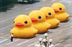 The picture is seen around the globe as a protest against the previous days events. Yellow Duck Version Of Tank Man Photo Goes Viral Despite Chinese Censorship Petapixel