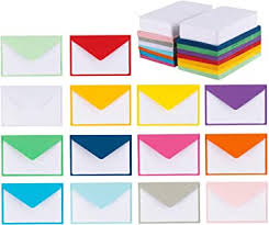 I started by stamping the background image on a scrap of basic white and then trimming it down to size using my paper trimmer. Amazon Com 140 Mini Envelopes With White Blank Note Cards Mini Envelopes 4 X 2 7 For Business Cards Gift Cards Assorted Colors Health Household