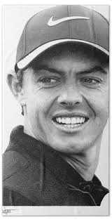 Rory Mcilroy drawing Beach Towel