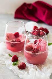 This Pink Champagne Float Is The Perfect Treat For Valentine S Day These Would Also Be Pr Baby Shower Drinks Baby Shower Punch Recipes Baby Shower Drinks Girl
