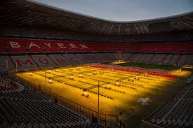 Widely known for its exterior of inflated etfe plastic panels, it is the first stadium in the world with a full colour changing exterior. The Entrance To Allianz Arena Kasadoo