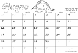 Calendario del año 2017 super práctico. Giugno 2017 Calendario Pdf Stampabile Pdf Liberi Di Stampa