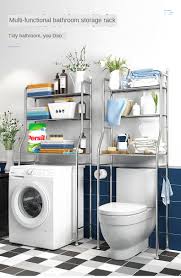 A shelf above your desk provides extra space for storing office supplies and work materials, as well as displaying decorative objects. Bathroom Space Saver Storage Shelf Over Toilet Stainless Steel Toilet Cabinet Shelve Kitchen Washing Machine Storage Shelf Bathroom Shelves Aliexpress