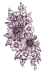 Most Popular Tags For This Image Include Flowers Overlay Png And Transparent Tato Pinggul Ide Tato Tato Bunga