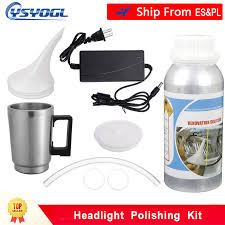 Best Sale 86684 Headlight Polishing Kit 800g Polishing Liquid Polymer Headlights Varnish Repair Fluid Headlight Restorer Car Light Cleaner Cicig Co