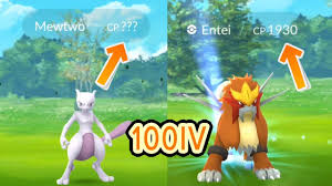 100iv entei mewtwo cp dragonite in the wild pokemon go