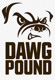 The team's colors are brown, orange, white. Logos And Uniforms Of The Cleveland Browns Logos And Cleveland Browns Dawg Pound Logo Hd Png Download Vhv