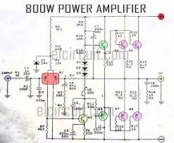 Discrete class ab transistor audio power amplifier circuit diagram. 800w Power Amplifier Circuit Electronic Circuit