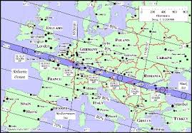 On march 19, 2015, posted by sistema , in data exploitation tools,uncategorized 11 1999 total eclipse (low resolution visible channel from 09:00 to 12:00 utc. Esa Science Technology Path Of Totality Solar Eclipse 1999