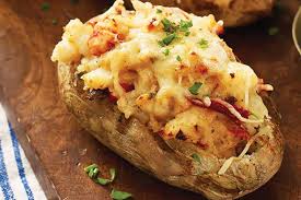 Twice Baked Potatoes With Maine Lobster Getmainelobster Com Fresh Maine Lobster And Seafood Twice Baked Potatoes Potatoes Baked Potato