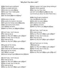 Why Don T You Get A Job Offspring Ukulele Chords Ukulele Tabs Songs Ukulele Songs Ukulele Chords Songs