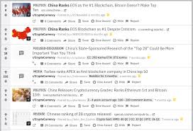 Our list of the top cryptocurrencies ranks the world's largest coins by market capitalization, a figure that represents the combined value of all units of a particular coin in circulation. Company Behind The China Rankings Is Not China S Center For Information Vechain101