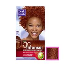 Designed color range fights dryness while providing intense permanent color and optimal grey coverage. Dark And Lovely Go Intense 66 Hair Color Spicy Red 1 Kit Myotcstore Com