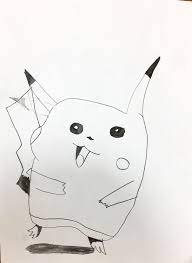 بيكاتشو من رسم اختي الصغيرة ههههه كيف رسمها pikachu drawn by my little sister she s 7 years old what do thi pikachu character fictional characters