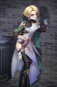 Rule 34 - 1futa Anal Insertion Blonde Hair Blush Brick Wall Buttplug  Cocolia Rand Dildo Dildo In Pussy Erection Under Clothes Futa Only Futanari  Hand On Belly Hand On Wall Hanee Honkai: