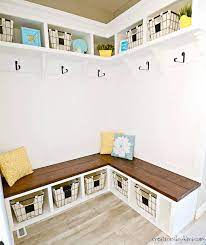 Mudrooms need to be functional and offer tons of storage, but they also need to set the tone for the rest of the home. Diy Mudroom Corner Bench Tutorial Creations By Kara